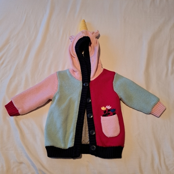 Hanna Andersson Other - Hanna Andersson unicorn lined knit sweater size 70 or 6-12 months